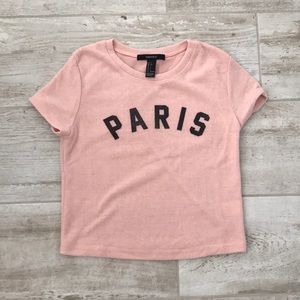 FOREVER 21 pink Paris top